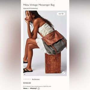 FREE PEOPLE COLLECTION MILOU VINTAGE MESSENGER BAG
